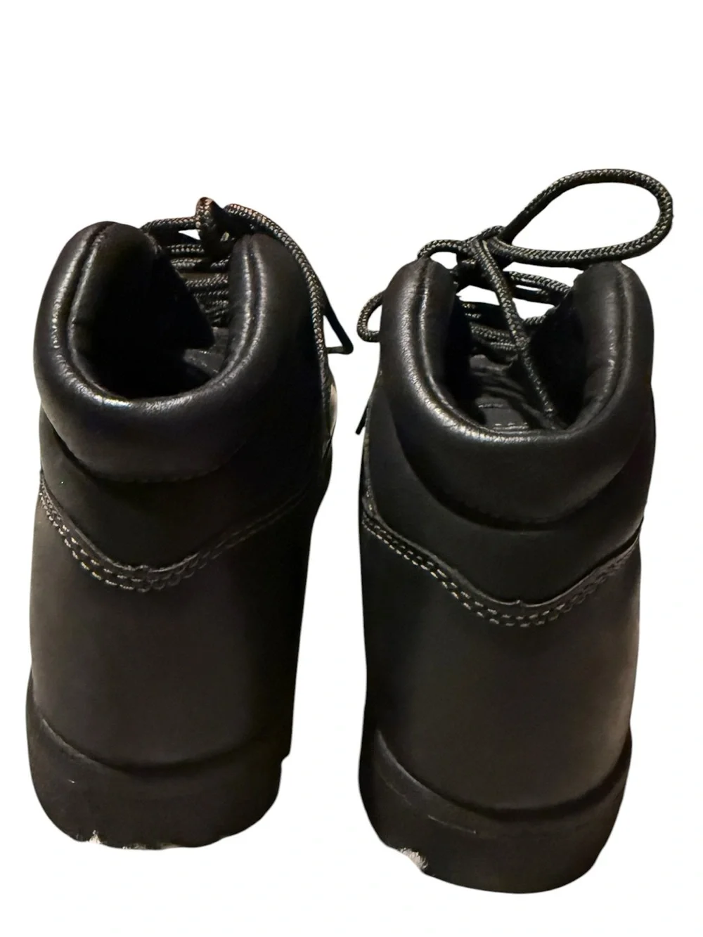 Timberland Black Lace-Up Leather Women's Boots